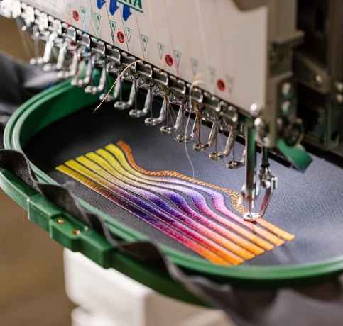 machine embroidery, computerized stitching, automated embroidery