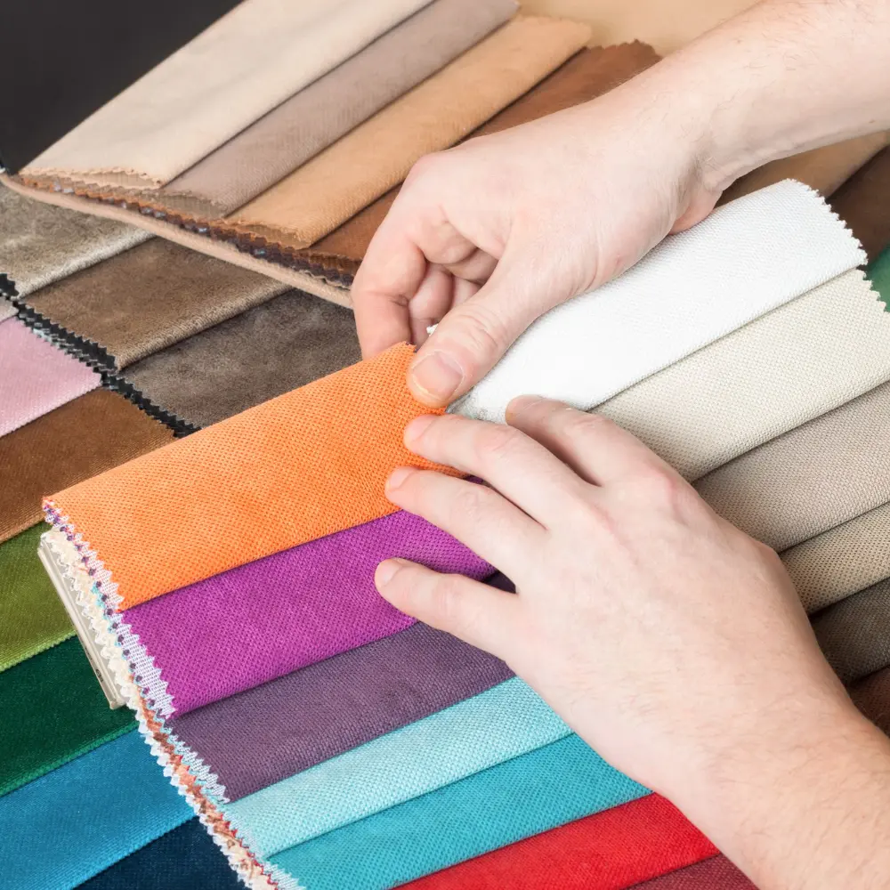 custom fabric color selection for SPA uniform by Studio Uniforms